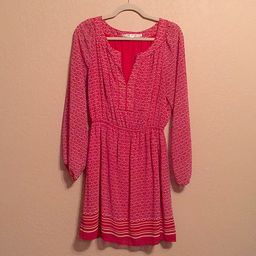 Red Patterned Dress